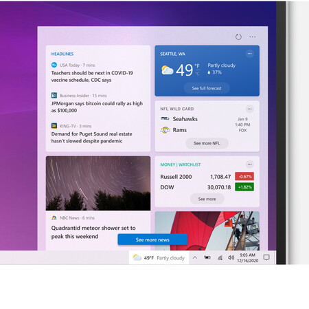 Contenido dinámico en la barra de tareas de Windows 10: así son las nuevas funciones que está probando Microsoft