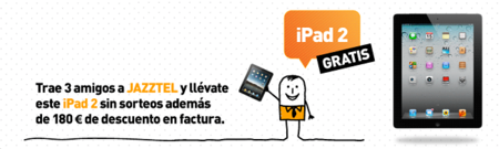 Jazztel sube la apuesta: iPad 2 con 3G a cambio de tres altas en ADSL