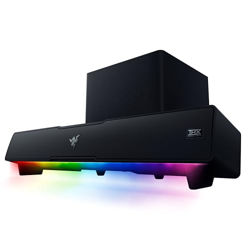 Razer Leviathan V2 - Barra de sonido para juegos de PC con subwoofer 