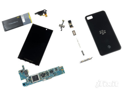 Los BlackBerry Z10, destripados