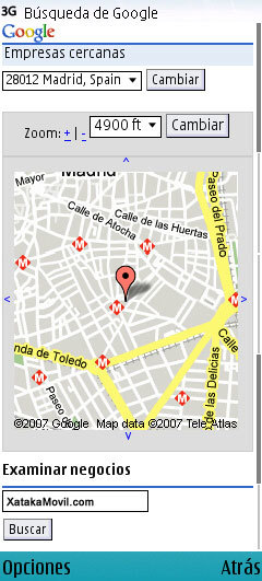 Google Mobile Search: busquedas por situación