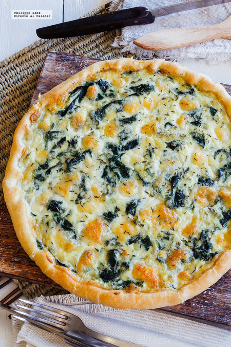 Quiche de espinacas. Receta fácil y saludable