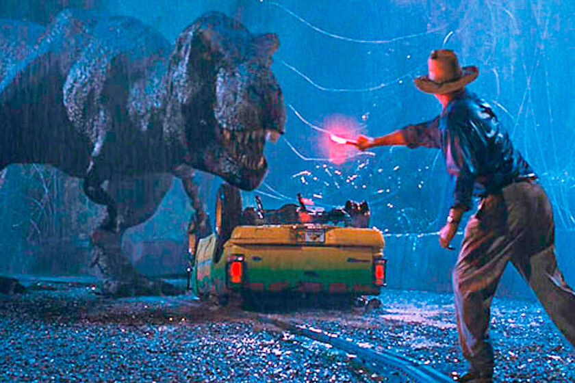 No lo parece, pero en realidad los dinosaurios de Parque Jurásico salen muy poquito en el clásico de Steven Spielberg
