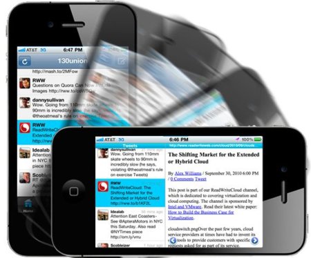 ÜberTwitter da el salto de BlackBerry a iPhone