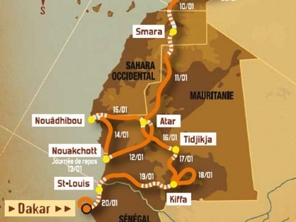 Etapas en Mauritania Dakar 2008