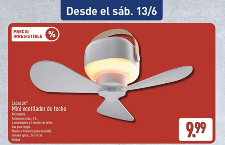Mini Ventilador De Techo Aldi