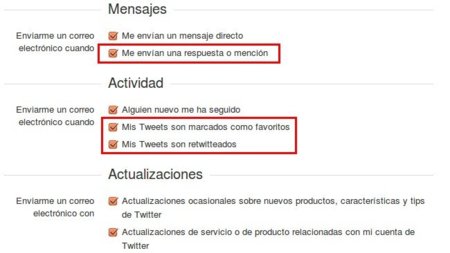 Twitter añade nuevas notificaciones por correo: retweets, menciones y favoritos