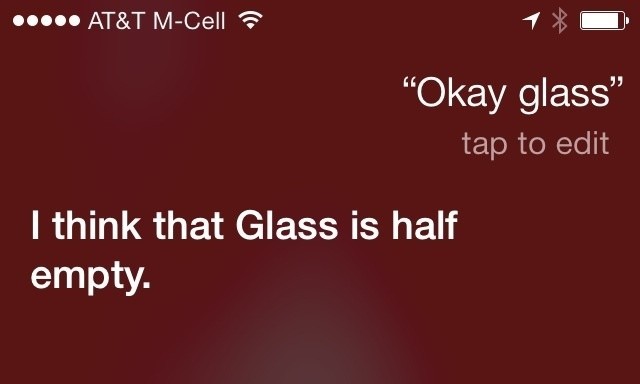 apple siri google glass ios 7