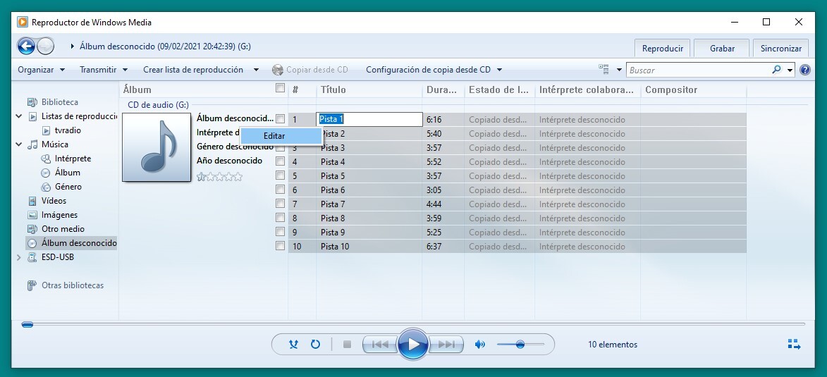 Cómo convertir canciones a MP3 en Windows 10