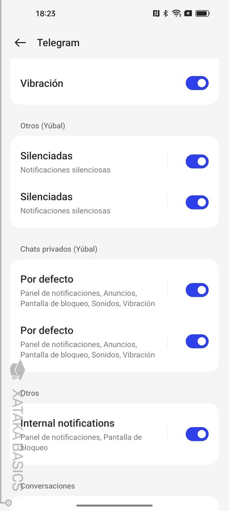 Tipos Notificaciones