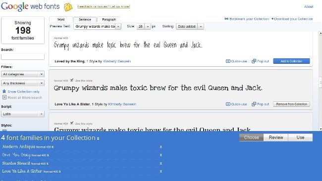 Descárgate todos los tipos de letra que ofrece Google Web Fonts