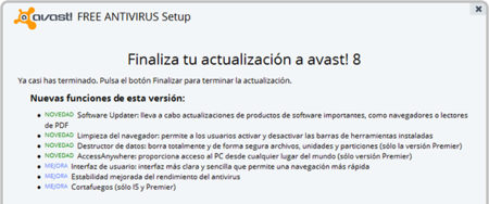 Un vistazo a las nuevas características de Avast! 8