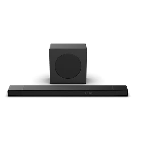 Hisense AX3120Q - Barra de Sonido 3.1.2, 440W, Modo Ecualización AI, Subwoofer Inalámbrico 6.5", Dolby Atmos, DTS:X, Hi-Concerto, EzPlay 3.0