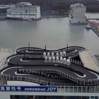 El mar y los Go Kart jamás se habían llevado tan bien, o al menos eso piensan en este crucero