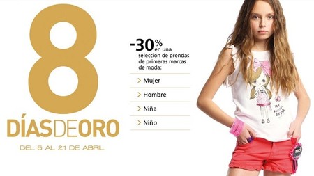 Aprovecha los 'Días de Oro' en El Corte Inglés con descuentos del 30%