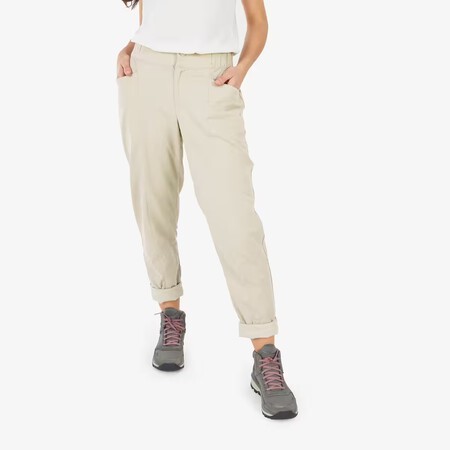 Pantalon De Montana Y Trekking Lino Mujer Quechua Nh500