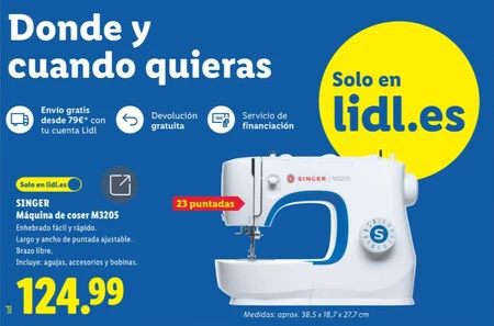 Maquina Coser Folleto Lidl