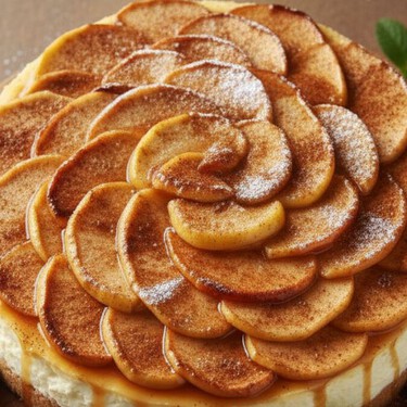 Cheesecake con manzana y canela: la receta otoñal sin horno lista en 25 minutos