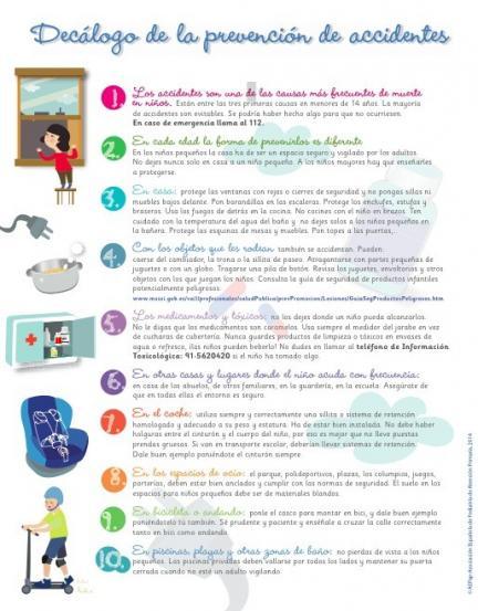 Decálogo prevención accidentes
