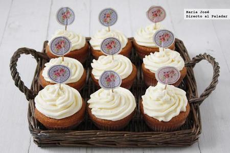 Cupcakes de leche merengada. Receta
