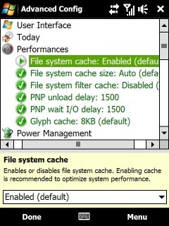 Advanced Config Tool 3.0, trastea con Windows Mobile