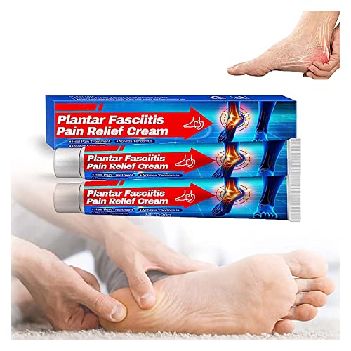 HeelCure Crema de Alivio de F-asciitis P-ain, Crema Plantar F-asciitis para Alivio de Pie P-ain, Crema de Alivio de Tacón P-ain para F-asciitis Plantar, Pies S-mineral, Espolón de Talón (2 piezas)