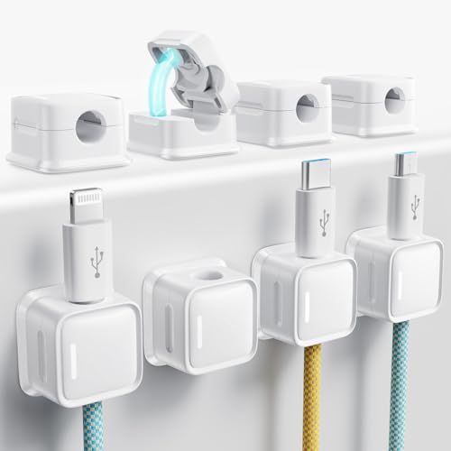 smofish Clip de Cable, 6 Pack 