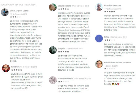 レイキ チャージャー Android レビュー