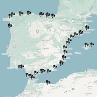 Las 48 playas con "bandera negra" que tiene España este verano, en un mapa