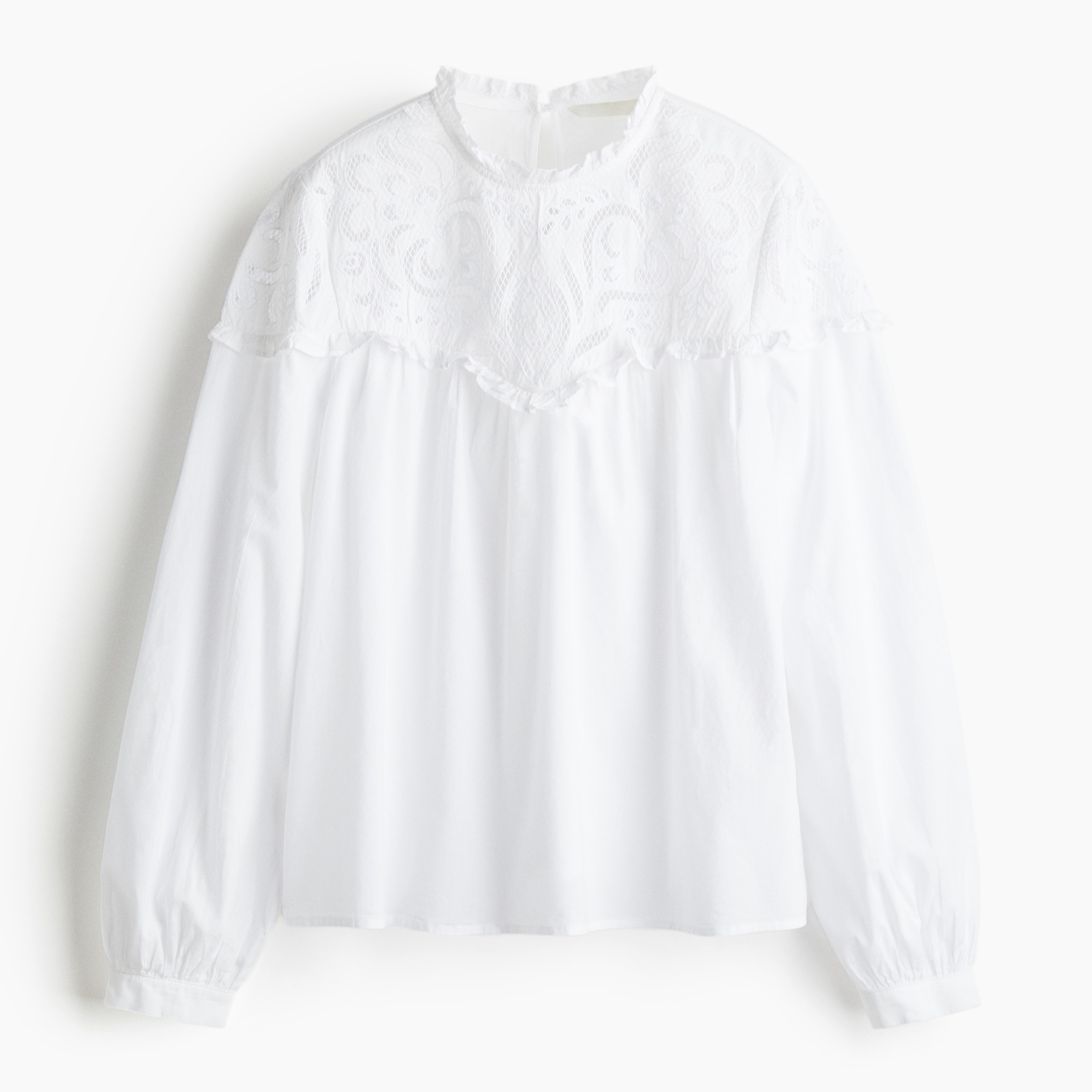 Blusa con bordado inglés
