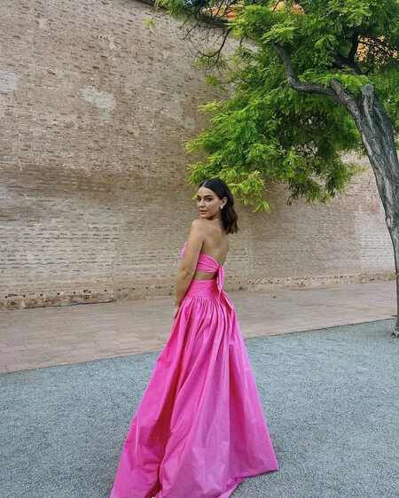 This is how gorgeous Laura Escanes’ makeup and hairstyle turned out to be at Teresa Andrés Gonzalvo’s wedding