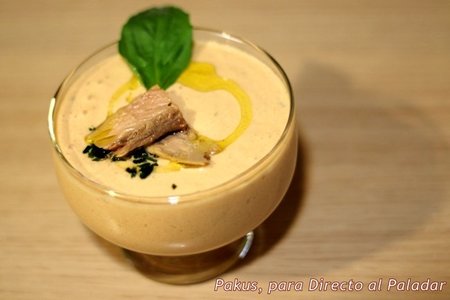 Mousse de tomate y mascarpone. Receta