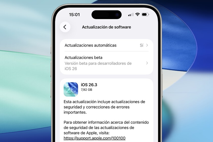 Apple lanza oficialmente iOS 26.3 para todo el público. Y estas son las novedades que puedes tener ya en tu iPhone