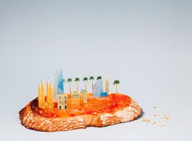 Brunch City, una serie de mini ciudades hechas con alimentos