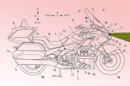 La Honda Gold Wing tendrá control de crucero por radar para ponerse al nivel de BMW, según estas patentes