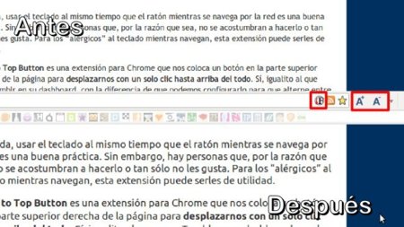 Aumenta el tamaño de letra de sitios web en Chrome sin usar el zoom
