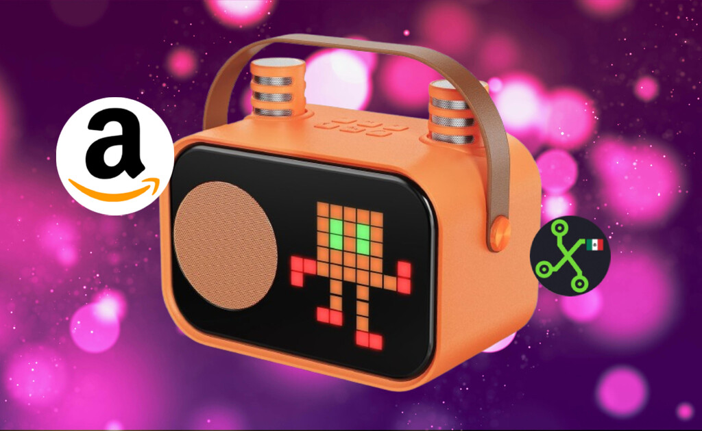 Esta máquina de karaoke es ideal para llevar a a todas partes, viene en tres colores y cuesta apenas 559 pesos
