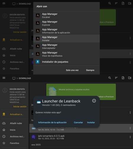 Instalar Apps Appmanager