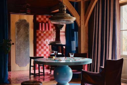 Introducing The Raconteur Dining Table Beautifully Hand Painted This Playful And Inviting Tabl 1