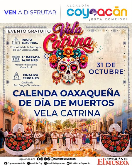 Día de Muertos en Coyoacán 2026: ofrenda monumental, festival de cacao y actividades gratis por día