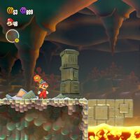 Ruinas Lavonchof a simple vista al 100% en Super Mario Bros. Wonder