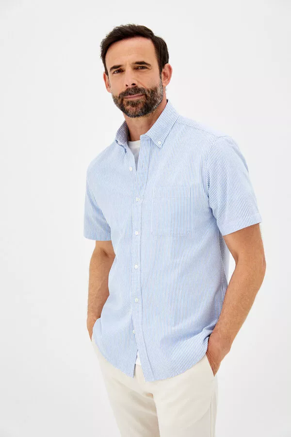 Camisa manga corta rayas