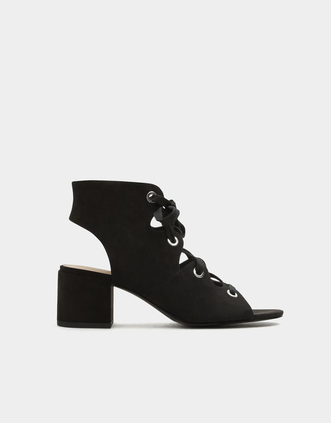 sandalias tacon medio