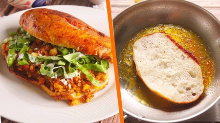 Trucos para que los pambazos con papa y chorizo queden crujientes por fuera