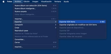 Mac 写真のエクスポート
