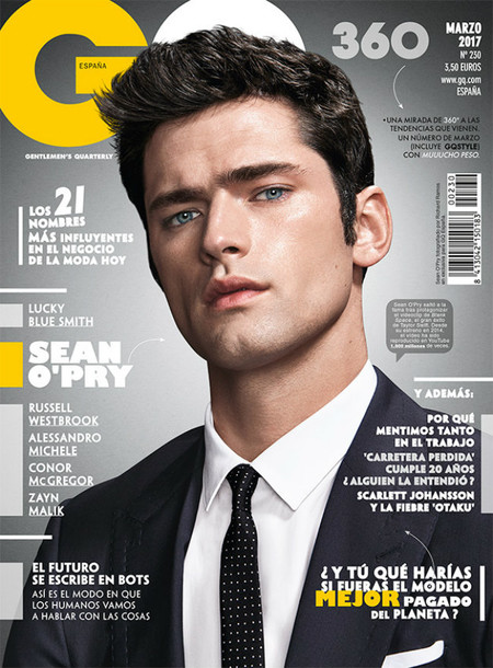 Sean O'Pry reafirma su indiscutible trono como top model mundial en la portada de marzo de GQ España