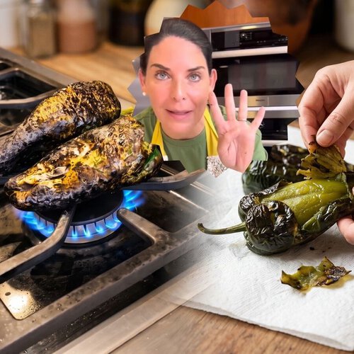 Zahie Téllez, jueza de MasterChef Celebrity 24/7, revela el peor error al pelar chiles poblanos: “Nunca los pongas bajo el chorro de agua”