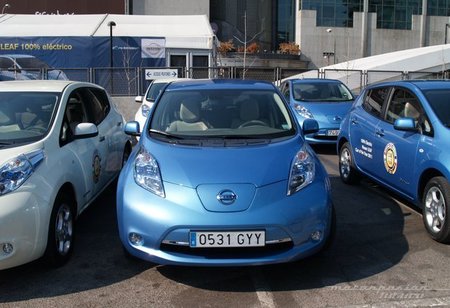 Miniprueba del Nissan LEAF en el blogger day