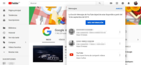 Google cierra su enésimo servicio de mensajería: los mensajes de YouTube se despiden en septiembre