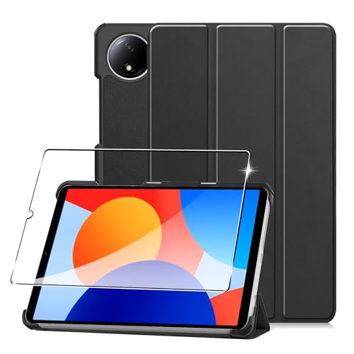 CAUHENYEE Funda para Xiaomi Redmi Pad SE 8.7" (2024) Carcasa, Funda Protectora para Tableta con 1 Protector de Pantalla